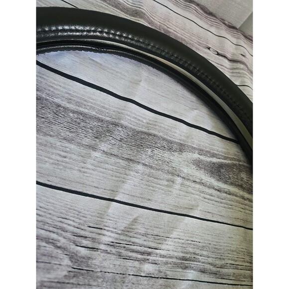 Car Diamond Leather Steering Wheel Cover Bling Crystal 15" Round Pretty Snug - Picture 10 of 12